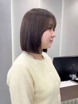 ロンドリゼル 札幌(Lond RiseL) ◯ オリーブグレー/韓国/レイヤーカット/髪質改善/縮毛矯正/札幌