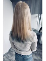 リシェイル(RICHAIR)&nbsp;ホワイトベージュ　裾カラー青
