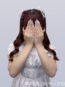 アールエーサロンモノクロ 秋葉原(RA SALON モノクロ) 【推し活ヘアメ】編み上げハーフツイン