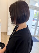 ジュエ ヘアー デザイン(Jue hair design)&nbsp;秋らしいのオリーブブラウンボブ／３０代／知立
