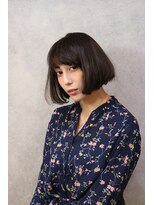 コマ(coma) 【coma中野】エフォートレスな斜めバングツヤ感レディボブ.