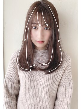 アリスバイアフロート 自由が丘(ALICe by AFLOAT) ストレートヘア（デザインカラー無造作カールボブディ