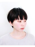 マッシュショート#黒髪#耳掛けショート#くびれショート#ボブ