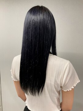 イーエー ヘアー(E.A hair) 金髪からオシャレ暗髪♪ネイビーグレー