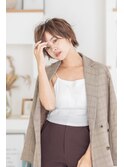 【Totia梅田】大人スパイキーショート×カーキアッシュ