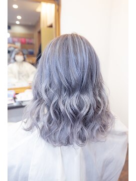 ヘアーメイク ダンス(hair make DANCE) 5ヶ月育てた！最高のホワイト系シャドールーツバレイヤージュ