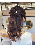 ハーフアップ