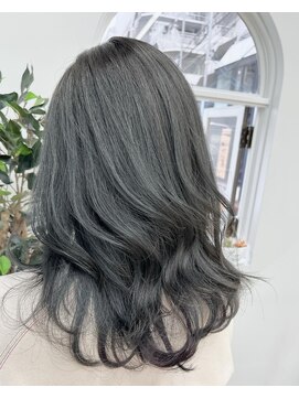 ネイビー(Navy) 《透明感》シルバーアッシュ