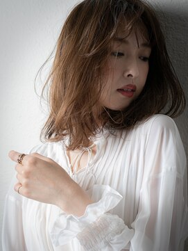 カバーヘアアンドスパ ブリス 浦和(COVER HAIR&SPA bliss) グレージュカラーモードくせ毛風ボブパーマx浦和30代40代50代