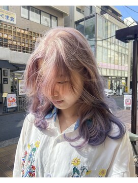 ヴァーディ オモテサンドウ(Vardy omotesando) ブリーチグラデーションカラー/ラベンダーカラー/裾カラー