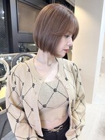 リア 近鉄八尾店(Lia)&nbsp;ピンクベージュ　ボブ