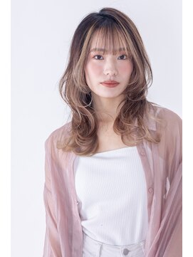 ブリング バイ スノードロップ 吉祥寺(BRING by Snowdrop) 黒髪/グレーベージュ/レイヤーロング/前髪パーマ/吉祥寺