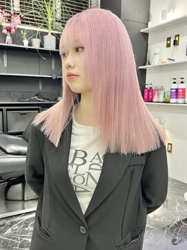 チュダック(ChuDuck) 韓国風《ペールピンク》ハイトーン/ケアブリーチ/ダブルカラー