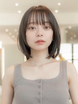 オースティン 調布アミックス(AUSTIN) 大人かわいい前髪セシルカットココアブラウンフリンジウェーブ