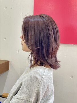 パンマ(Pamma) 【pamma】ミディボブレイヤー　シアーピンク