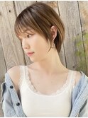 前髪カットで小顔☆髪質改善◎縮毛矯正×ショート[仙台]