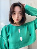 Say.ree 切りっぱなしボブ 前髪なし 韓国 内巻きボブ 表参道