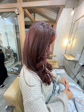 ヴァージ(Verge) レイヤーカット/ウェーブパーマ/前髪/こなれミディ[代官山駅]