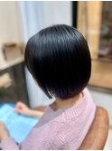小顔ワンレン/ショートボブ/小顔ショート[髪質改善/船橋/船橋駅]
