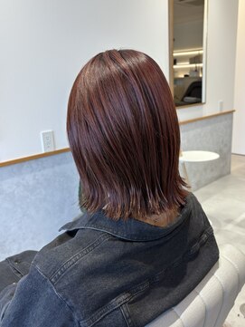 レンジヘアー(lange hair) ボルドーカラー【鈴鹿/髪質改善/切りっぱなしボブ】