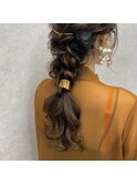 【編みおろし】表参道/表参道駅/ヘアセット/早朝