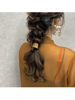 【編みおろし】表参道/表参道駅/ヘアセット/早朝
