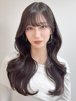 ロンドアンメゾン 原宿(Lond un Maison.)&nbsp;くびれヘア/顔周り/韓国/レイヤーカット/黒髪/ロング/前髪/原宿