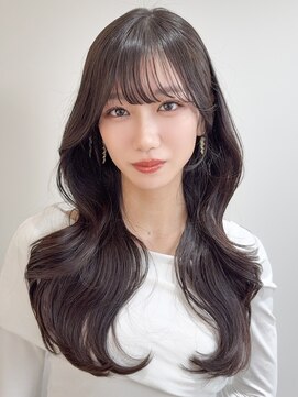 ロンドアンメゾン 原宿(Lond un Maison.) くびれヘア/顔周り/韓国/レイヤーカット/黒髪/ロング/前髪/原宿