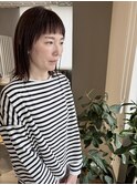 大人ぱっつん前髪