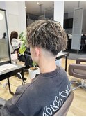 コントラストハイライト束感ツイスパショート