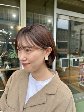 ブリッジ(BRIDGE) ラベンダーベージュ・ショートボブ