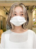 武蔵小杉顔まわりレイヤーボブ韓国風ボブ透明感カラー20代30代