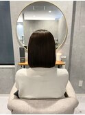 ワンレンショートボブ・艶髪・ナチュラル・上品・韓国風ヘア