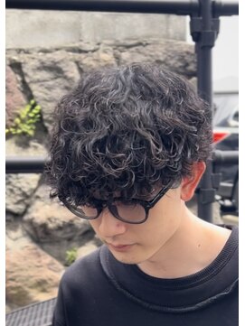 メンズギフト(men's GIFT) 刈り上げツーブロック波巻きパーマメンズマッシュ