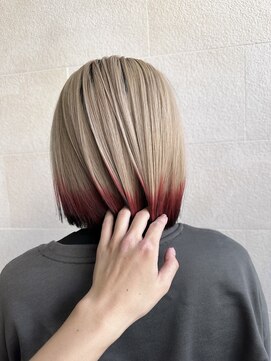 ゲン(gen.) ボブ/裾カラー/デザインカラー/10代/20代