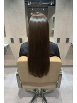 エンブレス(EnBlesS) ロング レイヤーカット 顔周り ベージュブラウン 前髪 10代20代