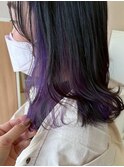 パープルイヤリングカラー