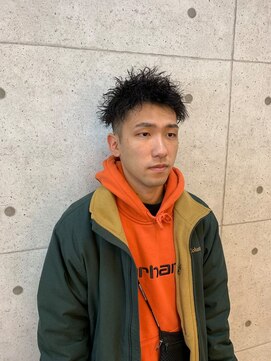 ヘア デザイン ビーチ(Hair Design Beach) 【Beach】　ツイストパーマ×フェードブロック