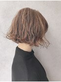外ハネボブ/アッシュブラウン/ネオウルフ/デザインカラー