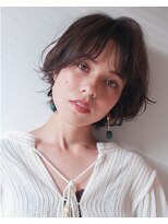 ナチュラル コレット(Natural collet)&nbsp;長めセンターパートのニュアンスショート