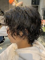 フィフス(fifth) センターパート マッシュウルフ ツイストパーマ