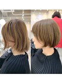 乾かすだけで大人可愛くなれる☆小顔ショートボブ◎ROMMY.田中