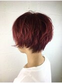 リアルレッドショートスタイル