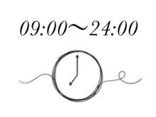 24時まで営業！仕事終わりでも余裕を持ってご来店頂けます＊