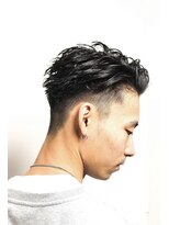 レンゲン(LENGEN)&nbsp;メンズかき上げニュアンスマッシュサイドパート韓国マッシュ