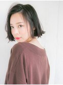 ブルーブラック　外ハネボブ