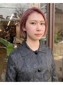 桜ピンクベージュ×BOB☆
