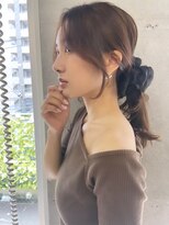 リコバイアフロート(riko by afloat)&nbsp;韓国風ヘア/エギョモリ//チョコブラウン/ロブヘア