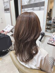 五反田美容院☆白髪ぼかしシークレットハイライト、透明感カラー