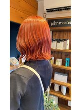 リドルヘアー 石井町店(Riddle HAIR) オレンジピンク